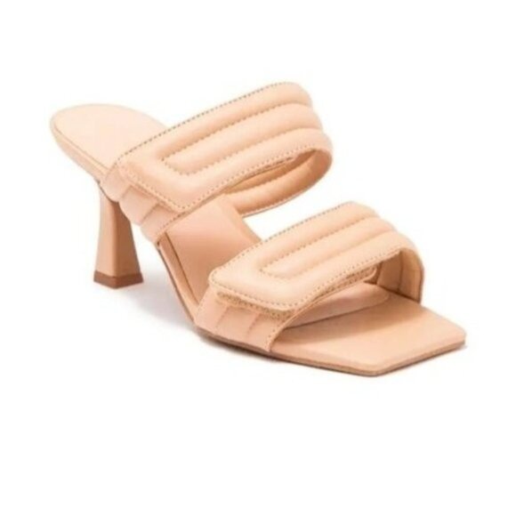 Abound Qarly Quilted Open Toe Sandals in Tan - Picture 1 of 6